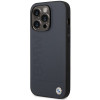 BMW BMHMP14XSLLNA Apple iPhone 14 Pro Max hardcase, Leather Hot Stamp MagSafe, navy