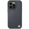 BMW BMHMP14XSLLNA Apple iPhone 14 Pro Max hardcase, Leather Hot Stamp MagSafe, navy