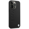 BMW BMHCP14LSLLBK Apple iPhone 14 Pro case, Leather Stamp, black