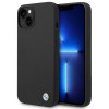 BMW BMHCP14SSILBK Apple iPhone 14 case, Silicone Metal Logo, black