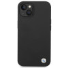 BMW BMHCP14SSILBK Apple iPhone 14 case, Silicone Metal Logo, black