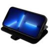 BMW BMBKP14L22RVSK Leather Stamp Blue Lines bookcase for Apple iPhone 14 Pro 6.1", black