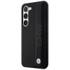 BMW BMHCS23M22RDPK Leather Textured & Stripe hardcase for Samsung Galaxy S23+ (S916), black
