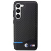 BMW BMHCS23M22NBCK Leather Carbon hardcase for Samsung Galaxy S23+ (S916), black