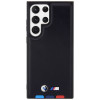 BMW BMHCS23L22PTDK Leather Stamp Tricolor hardcase for Samsung Galaxy S23 Ultra (S918), black