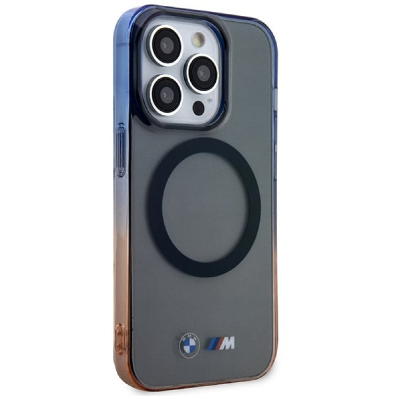BMW BMHMP14XHTGE Gradient Bumper hardcase for Apple iPhone 14 Pro Max, grey, MagSafe