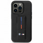 BMW Grip Stand Hot Stamp case for Apple iPhone 14 / 15 / 13, black
