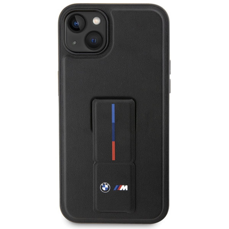 BMW Grip Stand Hot Stamp case for Apple iPhone 14 / 15 / 13, black