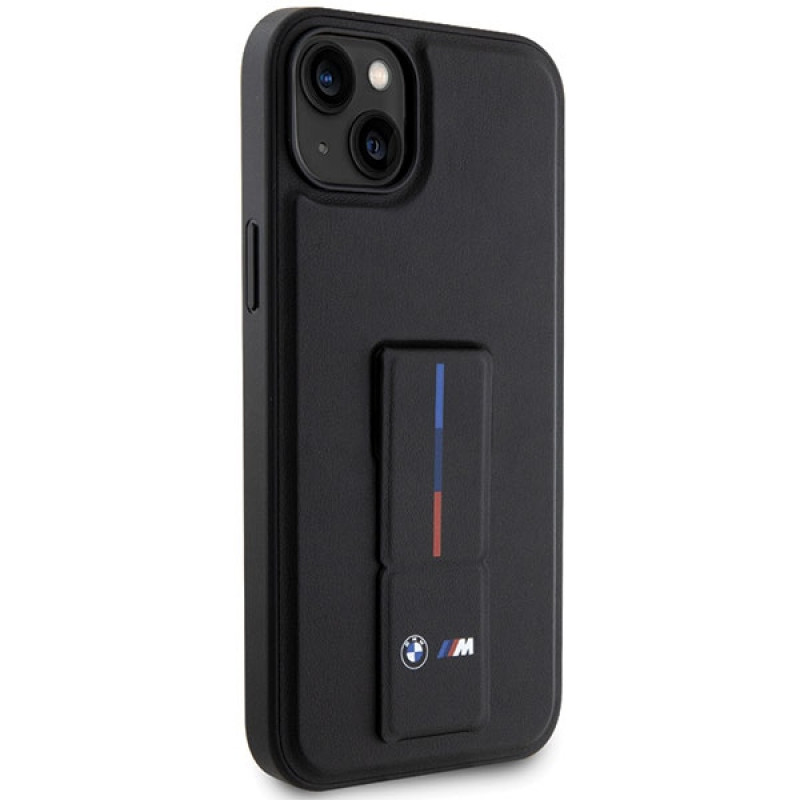 BMW Grip Stand Hot Stamp case for Apple iPhone 14 / 15 / 13, black