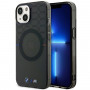 BMW BMHMP14SHGPK Pattern MagSafe hardcase for Apple iPhone 14, grey