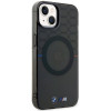 BMW BMHMP14SHGPK Pattern MagSafe hardcase for Apple iPhone 14, grey