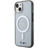 BMW BMHMP14MHCRS Silver Ring MagSafe hardcase for Apple iPhone 14 Plus / 15 Plus, transparent
