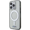 BMW BMHMP14LHCRS Silver Ring MagSafe hardcase for Apple iPhone 14 Pro, transparent
