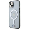 BMW BMHMP14SHCRS Silver Ring MagSafe hardcase for Apple iPhone 14, transparent