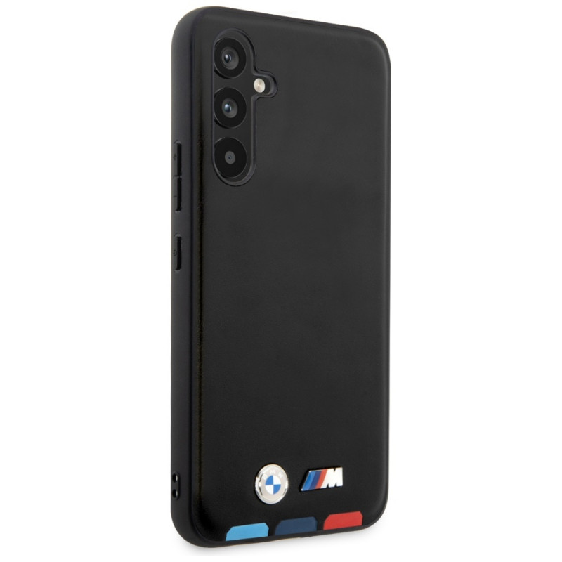 BMW BMHCSA5422PTDK Leather Stamp Tricolor hardcase for Samsung Galaxy A54 (A546), black