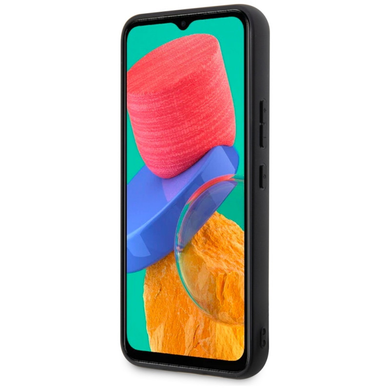 BMW BMHCSA5422PTDK Leather Stamp Tricolor hardcase for Samsung Galaxy A54 (A546), black
