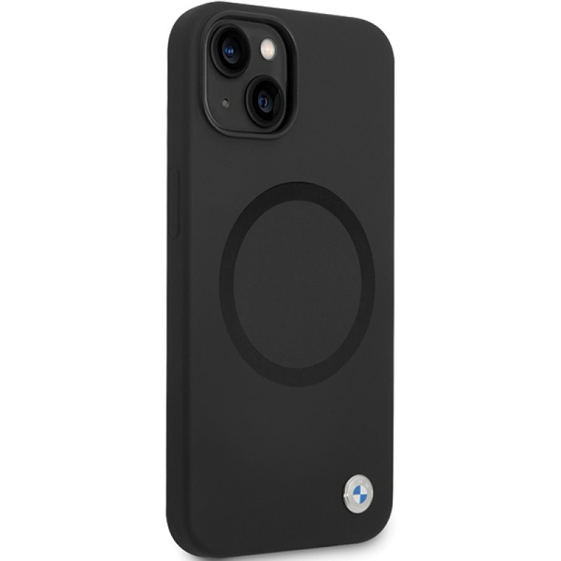 BMW BMHMP14SSILBK2 Signature Liquid Silicone MagSafe Case for Apple iPhone 14, black
