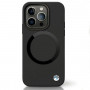 BMW BMHMP14XSILBK2 Signature Liquid Silicone MagSafe Case for Apple iPhone 14 Pro Max, black
