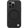 BMW BMHMP14XSILBK2 Signature Liquid Silicone MagSafe Case for Apple iPhone 14 Pro Max, black
