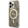 Guess GUHMP13LH4STW 4G MagSafe Hardcase for Apple iPhone 13 Pro, brown