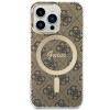 Guess GUHMP13LH4STW 4G MagSafe Hardcase for Apple iPhone 13 Pro, brown