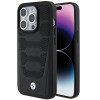 BMW BMHCP15X22RPSK Leather Seats Pattern Hardcase for Apple iPhone 15 Pro Max, black