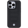 BMW BMHCP15X22RPSK Leather Seats Pattern Hardcase for Apple iPhone 15 Pro Max, black