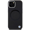 BMW BMHMP15MSILBK2 Signature Liquid Silicone MagSafe Case for Apple iPhone 15 Plus / 14 Plus, black