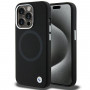 BMW BMHMP15XSILBK2 Signature Liquid Silicone MagSafe Case for Apple iPhone 15 Pro Max, black