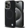 BMW BMHMP15XSILBK2 Signature Liquid Silicone MagSafe Case for Apple iPhone 15 Pro Max, black