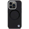 BMW BMHMP15XSILBK2 Signature Liquid Silicone MagSafe Case for Apple iPhone 15 Pro Max, black