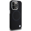 BMW BMHMP15XSILBK2 Signature Liquid Silicone MagSafe Case for Apple iPhone 15 Pro Max, black