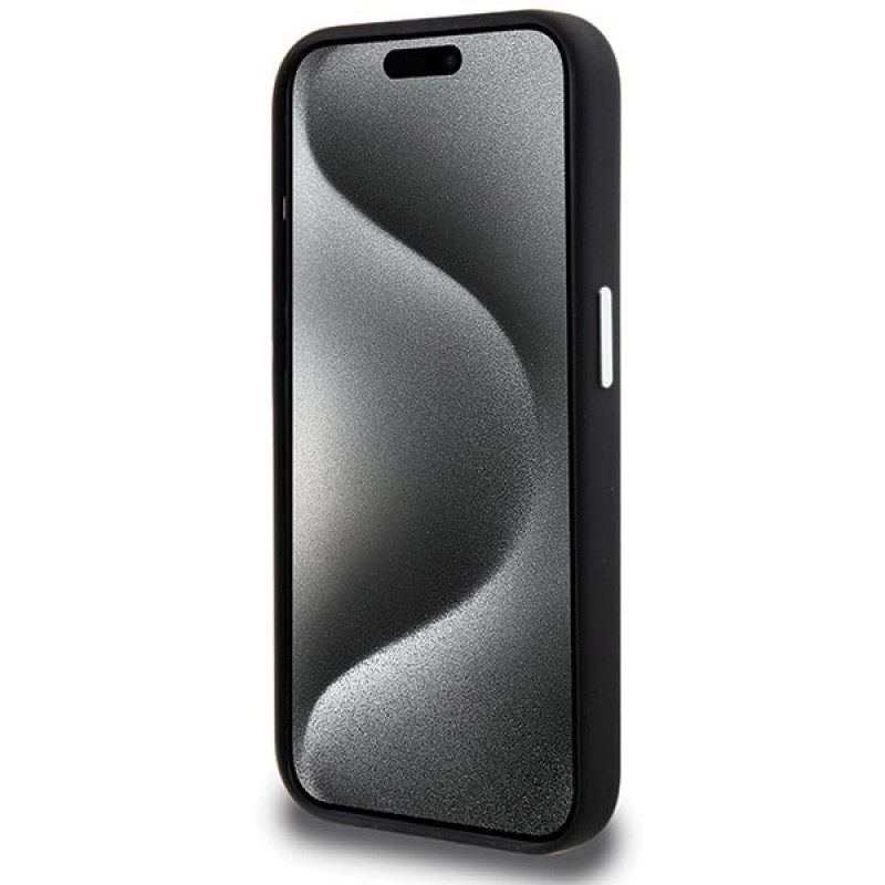 BMW BMHMP15XSILBK2 Signature Liquid Silicone MagSafe Case for Apple iPhone 15 Pro Max, black