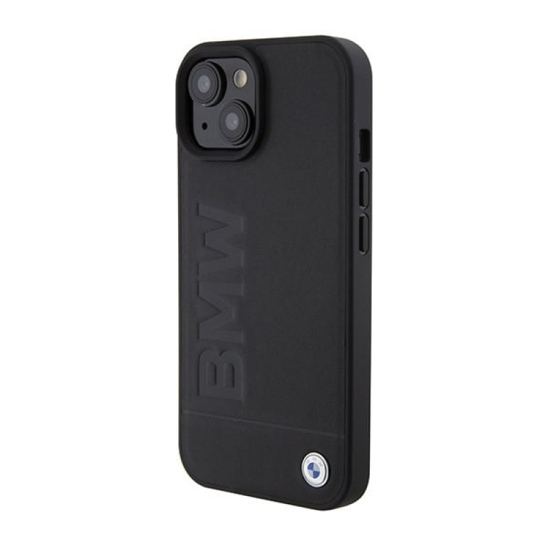 BMW BMHMP15SSLLBK Signature Logo Imprint MagSafe Hardcase for Apple iPhone 15, black
