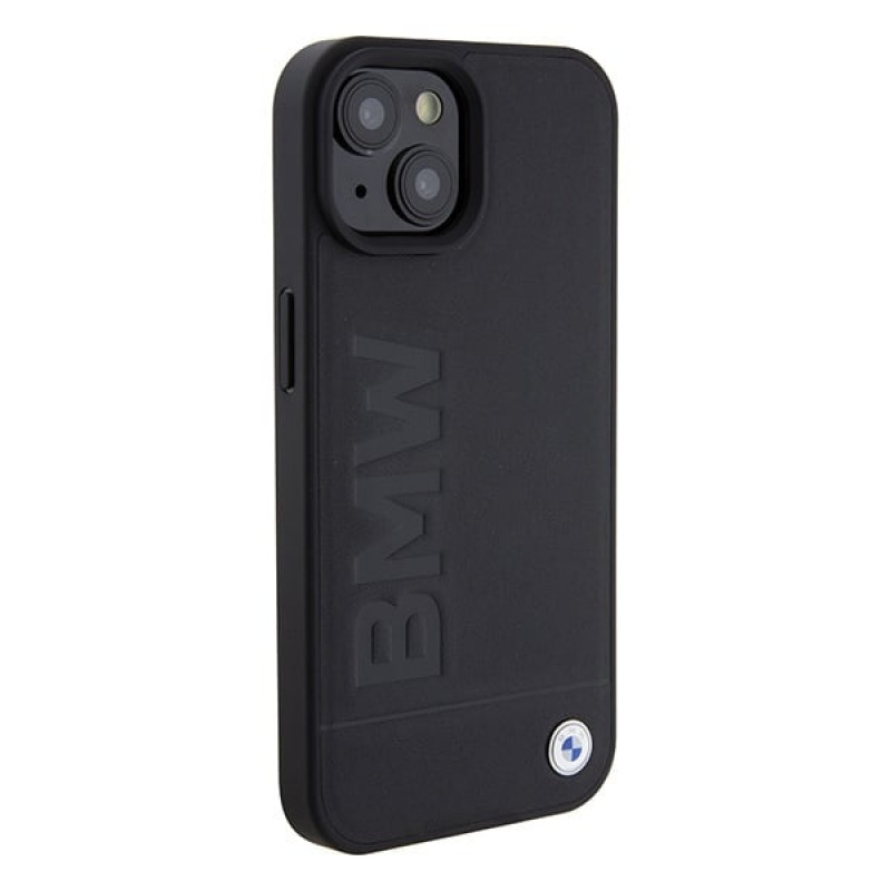 BMW BMHMP15SSLLBK Signature Logo Imprint MagSafe Hardcase for Apple iPhone 15, black