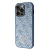 Guess GUHCP15LP4TDSCPB Crossbody 4G Metal Logo Hardcase for Apple iPhone 15 Pro, blue