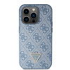 Guess GUHCP15LP4TDSCPB Crossbody 4G Metal Logo Hardcase for Apple iPhone 15 Pro, blue