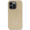 Guess GUHCP15LPS4DGPD PU 4G Strass Metal Logo Case for Apple iPhone 15 Pro, gold