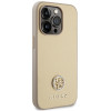 Guess GUHCP15LPS4DGPD PU 4G Strass Metal Logo Case for Apple iPhone 15 Pro, gold