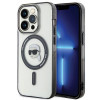 Karl Lagerfeld KLHMP15LHKHNOTK IML Karl's Head MagSafe Hardcase for Apple iPhone 15 Pro, Transparent
