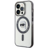 Karl Lagerfeld KLHMP15LHKHNOTK IML Karl's Head MagSafe Hardcase for Apple iPhone 15 Pro, Transparent