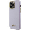 Guess GUHCP15XPGMCSL Glitter Glossy Script Hardcase for Apple iPhone 15 Pro Max, Lilac