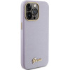 Guess GUHCP15XPGMCSL Glitter Glossy Script Hardcase for Apple iPhone 15 Pro Max, Lilac