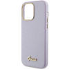 Guess GUHCP15XPGMCSL Glitter Glossy Script Hardcase for Apple iPhone 15 Pro Max, Lilac