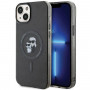 Karl Lagerfeld KLHMP15SHGKCNOK Karl&Choupette Glitter MagSafe Hardcase for Apple iPhone 15, Black