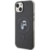 Karl Lagerfeld KLHMP15SHGKCNOK Karl&Choupette Glitter MagSafe Hardcase for Apple iPhone 15, Black