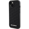 Karl Lagerfeld KLHCP15SPQKPMK Quilted K Pattern Hardcase for Apple iPhone 15, Black