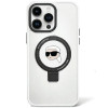 Karl Lagerfeld KLHMP15LHMRSKHH Ring Stand Karl Head MagSafe Hardcase for Apple iPhone 15 Pro