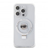 Karl Lagerfeld KLHMP15LHMRSKHH Ring Stand Karl Head MagSafe Hardcase for Apple iPhone 15 Pro