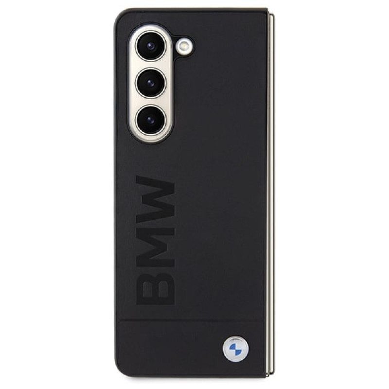 BMW BMHCZFD5SLLBK Signature Logo Imprint Hardcase for Samsung Galaxy Z Fold5, Black